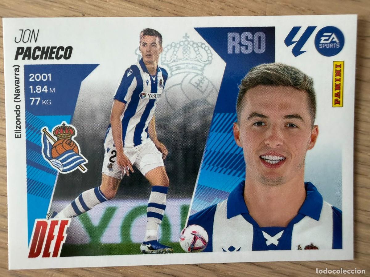 Cromos de f&uacute;tbol: 8 JON PACHECO REAL SOCIEDAD 25 26 2025 2026 LIGA EA SPORTS COLECCIONES ESTE SIN PEGAR STICKER