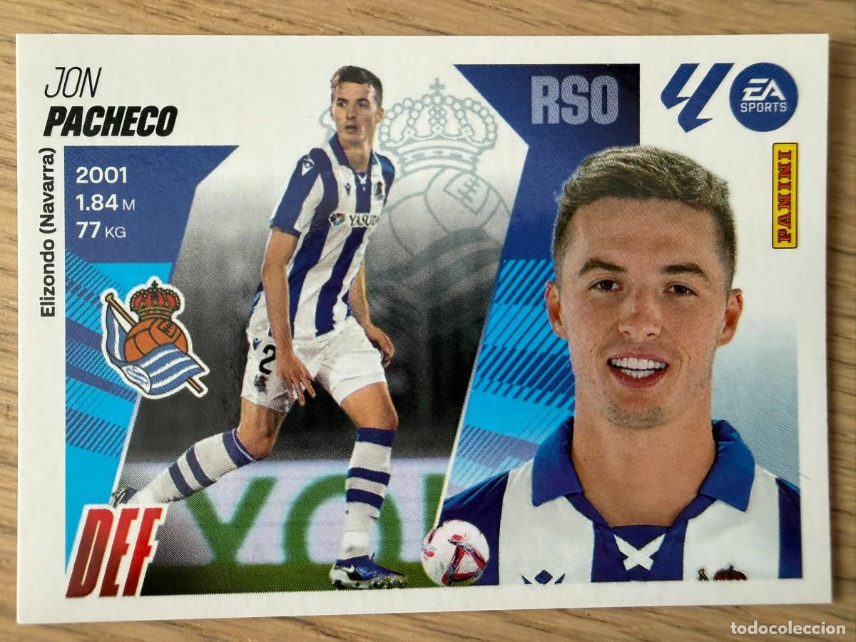 Cromos de f&uacute;tbol: 8 JON PACHECO REAL SOCIEDAD 25 26 2025 2026 LIGA EA SPORTS COLECCIONES ESTE SIN PEGAR STICKER