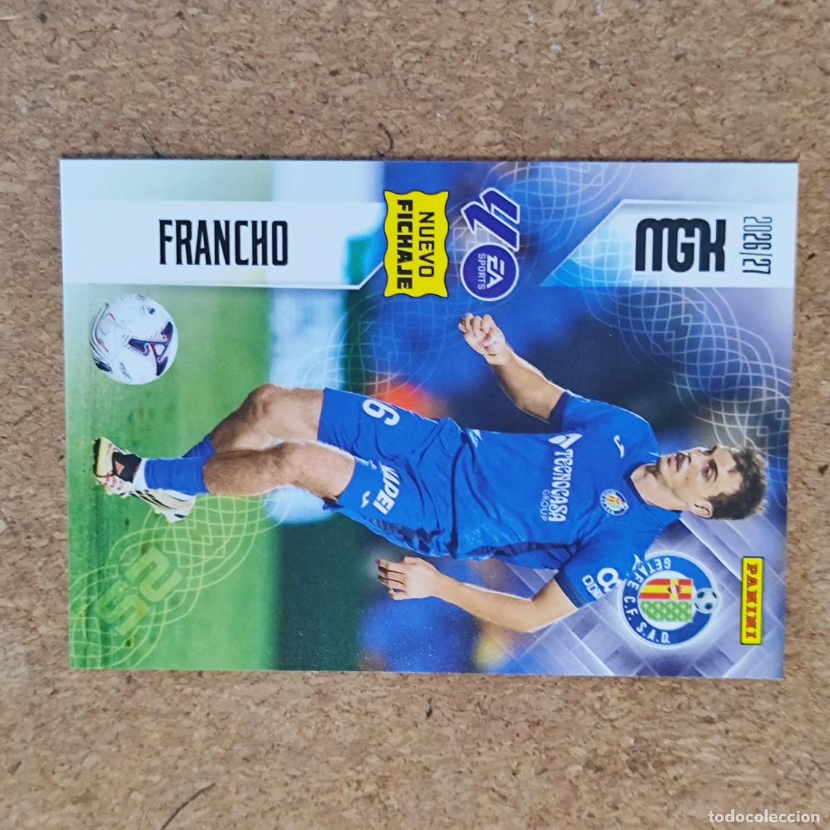 Cromos de f&uacute;tbol: MEGACRACKS 2&ordf; EDICION 26/27 CARD NUEVO FICHAJE FRANCHO GETAFE # 479 PANINI