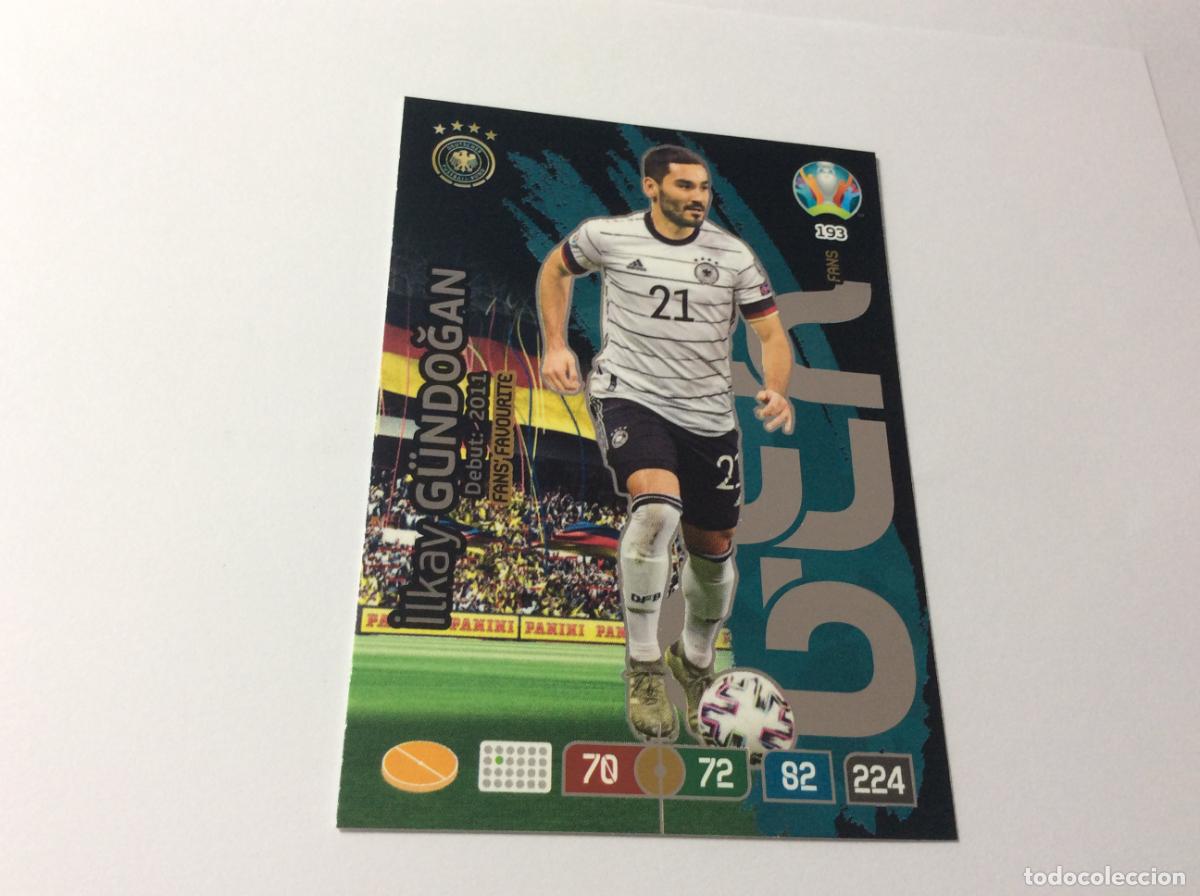 Cromos de f&uacute;tbol: 193 İlkay G&uuml;ndoğan Alemania Fans' Favourite UEFA Euro 2020 Preview Adrenalyn XL Panini