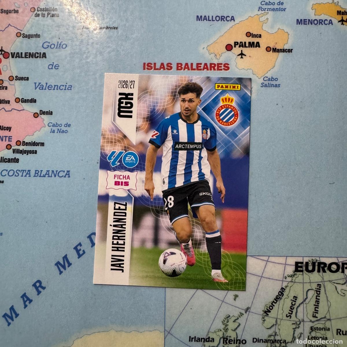 Cromos de f&uacute;tbol: Javi Hern&aacute;ndez N&uacute;mero 175 Bis del Espa&ntilde;ol megacracks 26-27 2026-2027