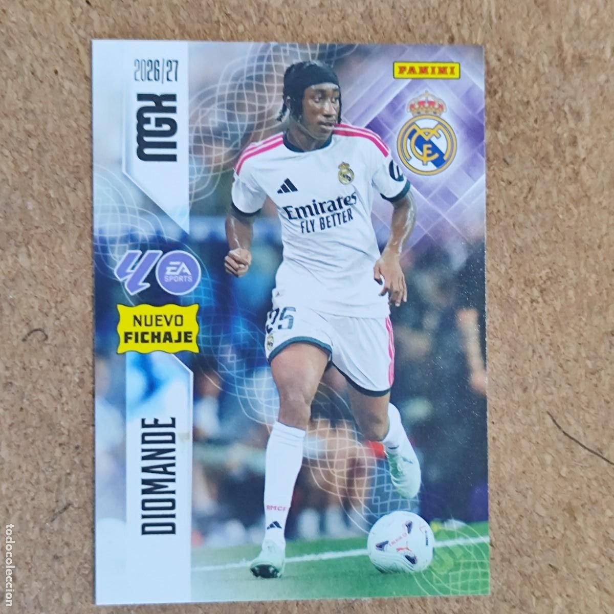 Cromos de Futebol: MEGACRACKS 2&ordf; EDICION 26/27 CARD NUEVO FICHAJE DIOMANDE REAL MADRID # 478 PANINI