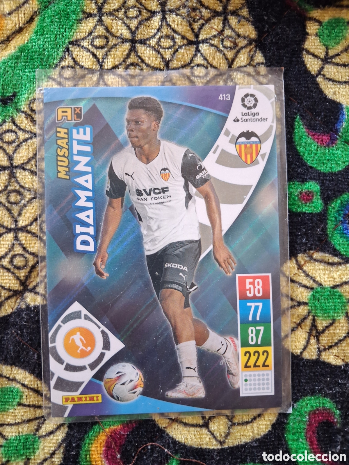 Cromos de Futebol: ADRENALYN 2021 2022 21 22 DIAMANTE VALENCIA MUSAH 413