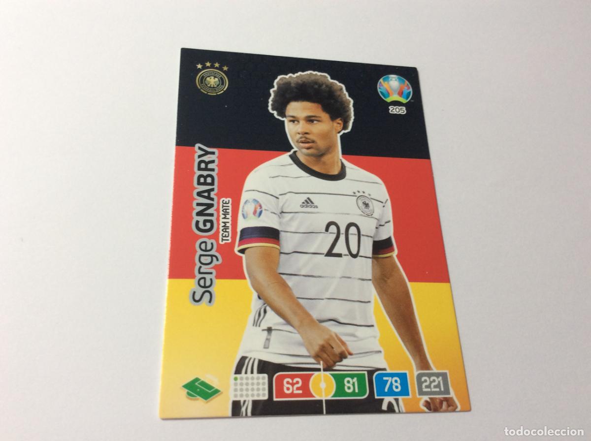 Cromos de Futebol: 205 Serge Gnabry Alemania UEFA Euro 2020 Preview Adrenalyn XL Panini