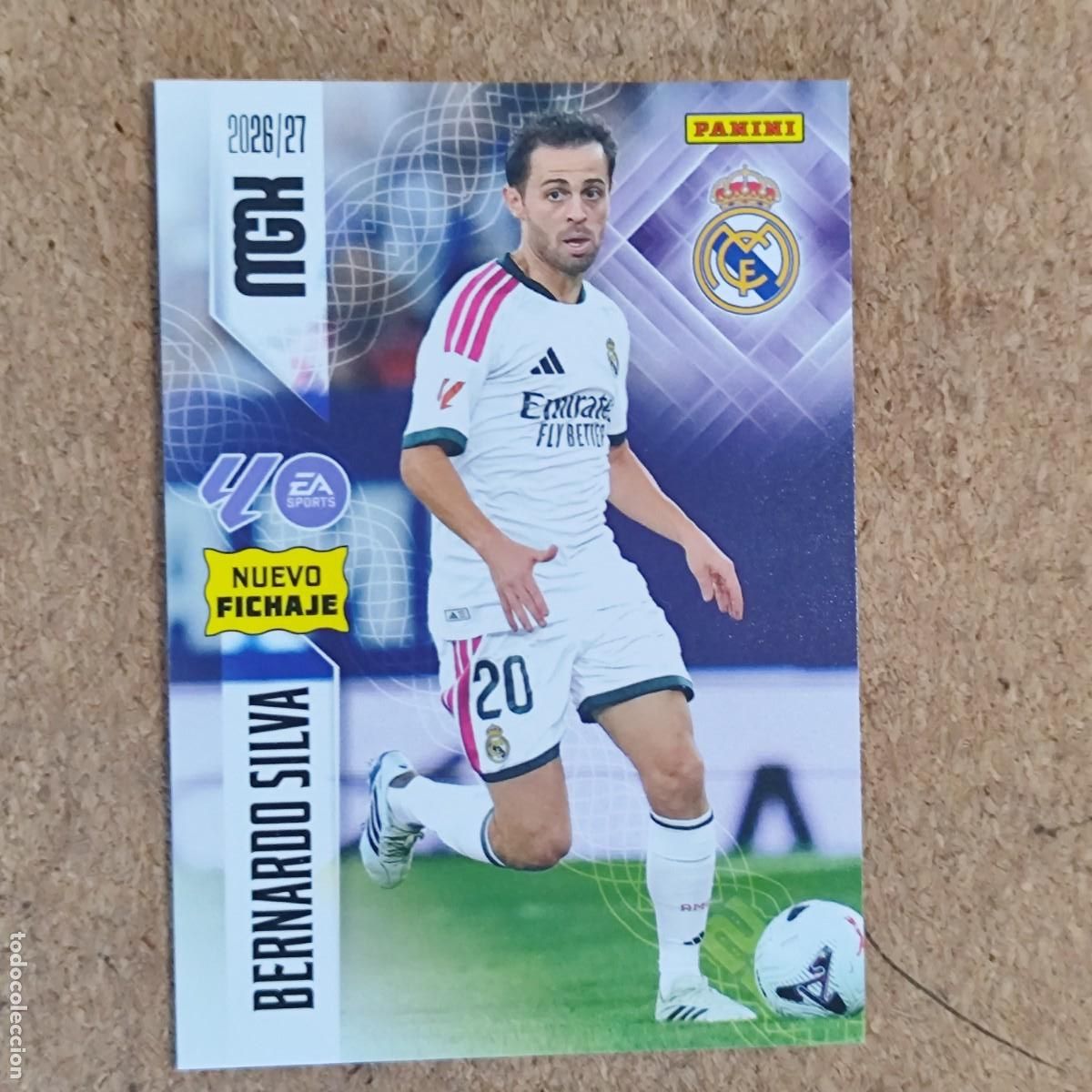 Cromos de Futebol: MEGACRACKS 2&ordf; EDICION 26/27 CARD NUEVO FICHAJE BERNARDO SILVA REAL MADRID # 488 PANINI
