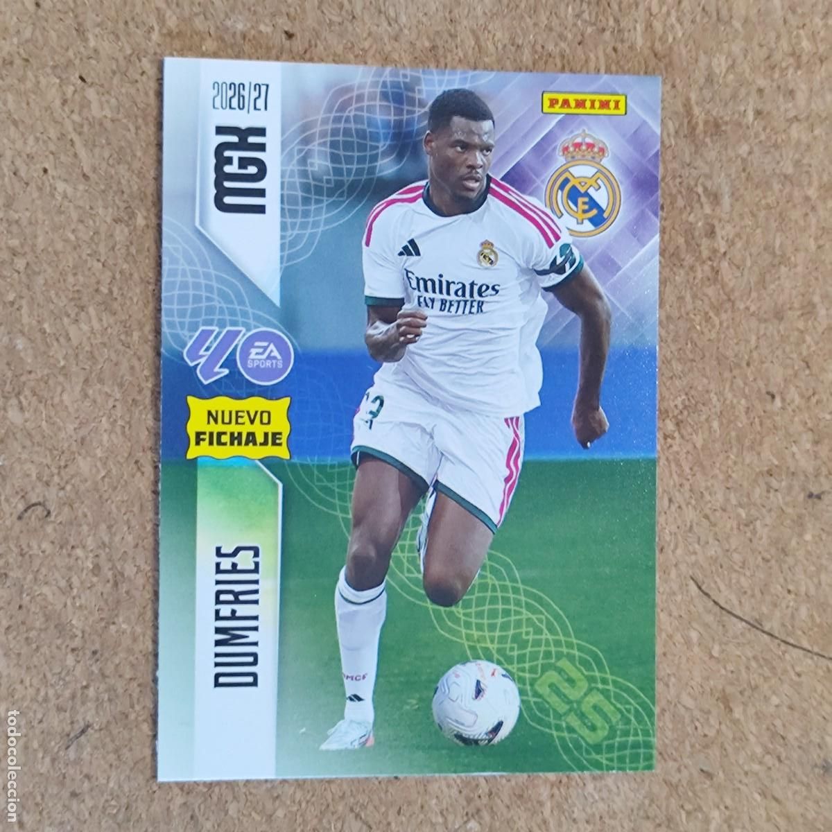 Cromos de Futebol: MEGACRACKS 2&ordf; EDICION 26/27 CARD NUEVO FICHAJE DUMFRIES REAL MADRID # 472 PANINI