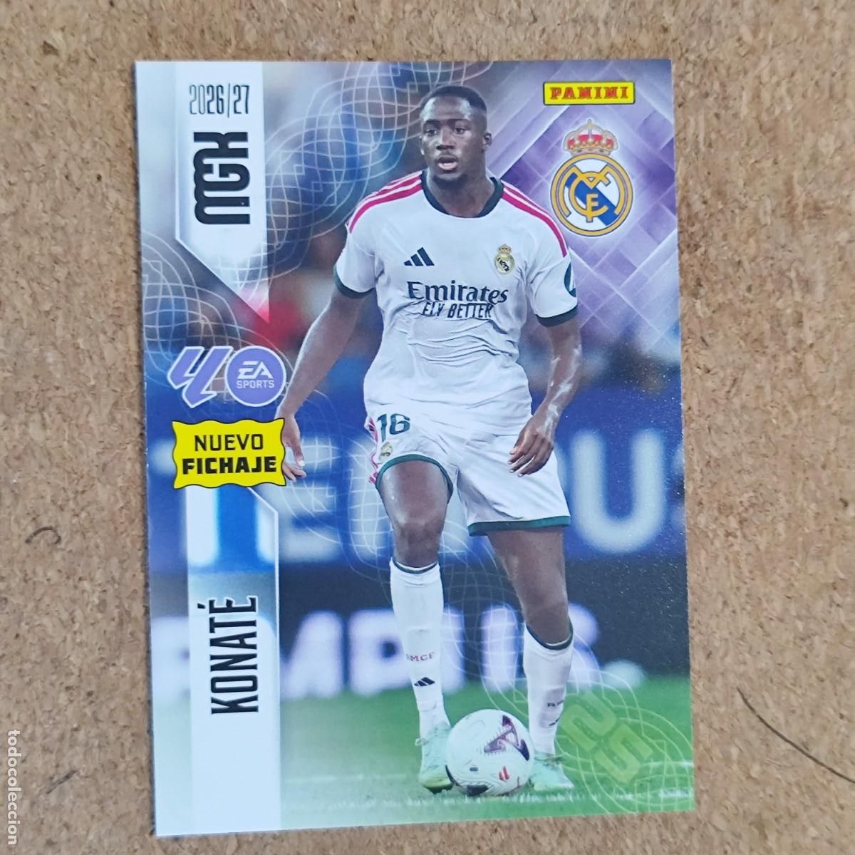 Cromos de Futebol: MEGACRACKS 2&ordf; EDICION 26/27 CARD NUEVO FICHAJE KONATE REAL MADRID # 464 PANINI