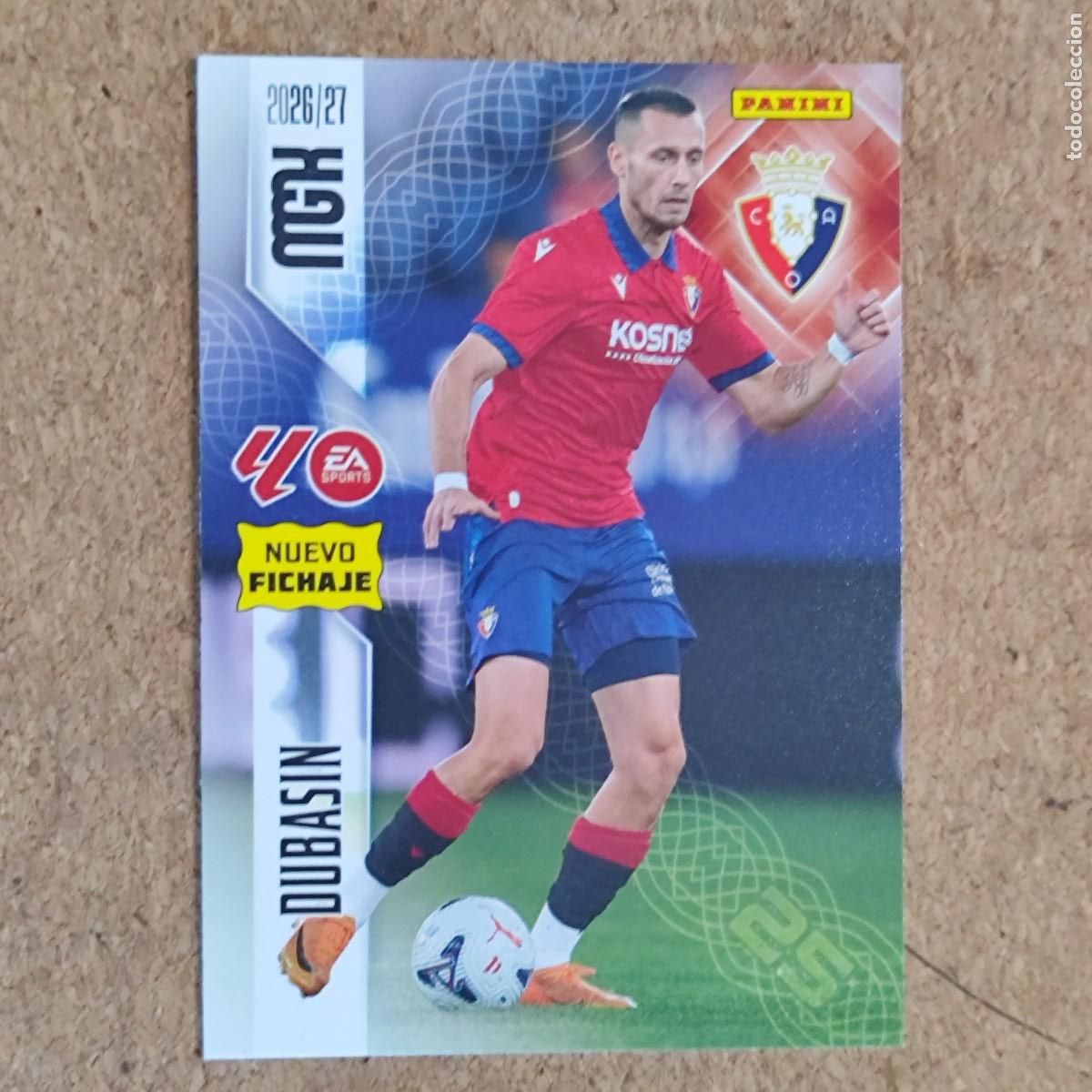 Cromos de Futebol: MEGACRACKS 2&ordf; EDICION 26/27 CARD NUEVO FICHAJE DUBASIN OSASUNA # 467 PANINI