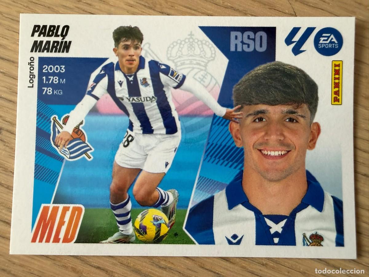Cromos de f&uacute;tbol: 12 PABLO MARIN REAL SOCIEDAD 25 26 2025 2026 LIGA EA SPORTS COLECCIONES ESTE SIN PEGAR STICKER