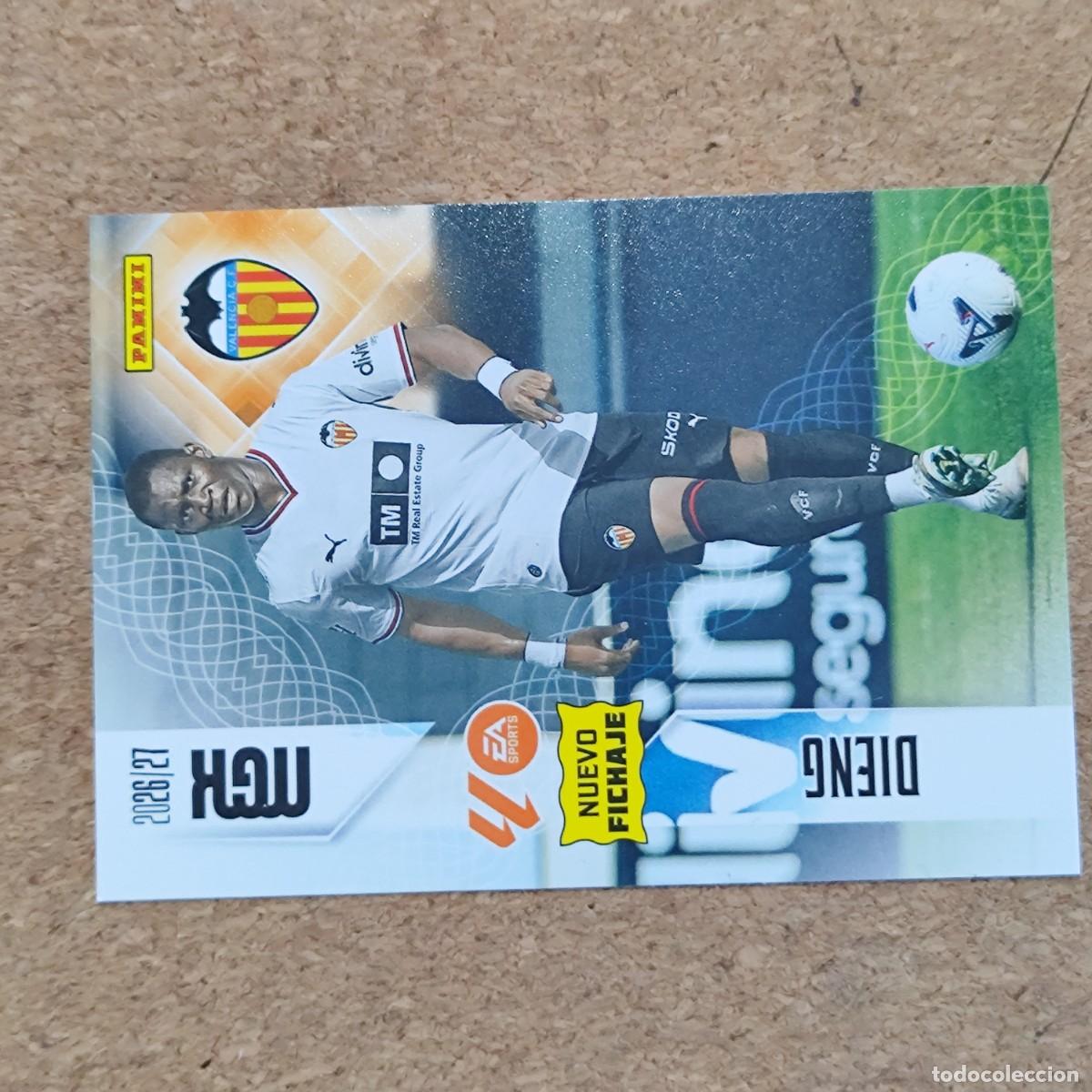 Cromos de f&uacute;tbol: MEGACRACKS 2&ordf; EDICION 26/27 CARD NUEVO FICHAJE DIENG VALENCIA # 487 PANINI