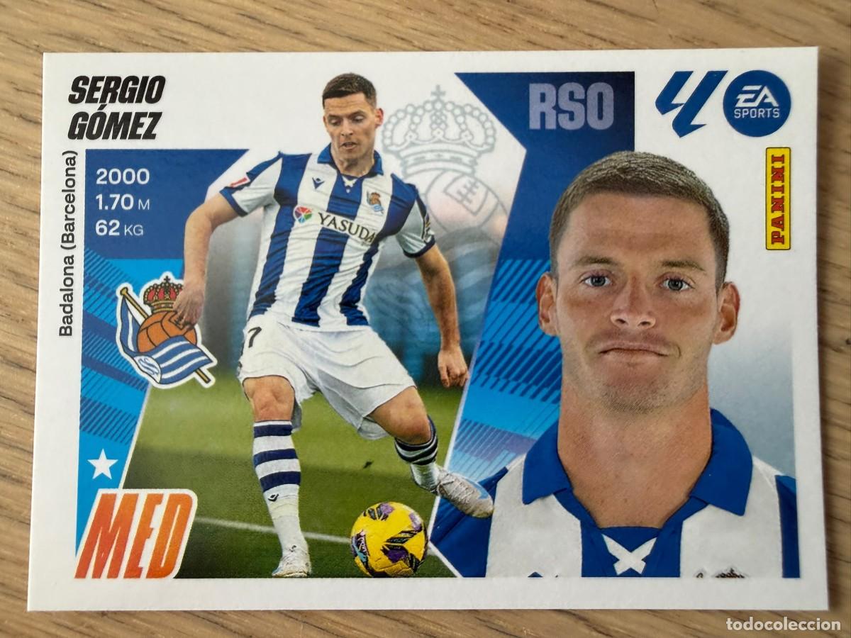 Cromos de f&uacute;tbol: 13 SERGIO GOMEZ REAL SOCIEDAD 25 26 2025 2026 LIGA EA SPORTS COLECCIONES ESTE SIN PEGAR STICKER