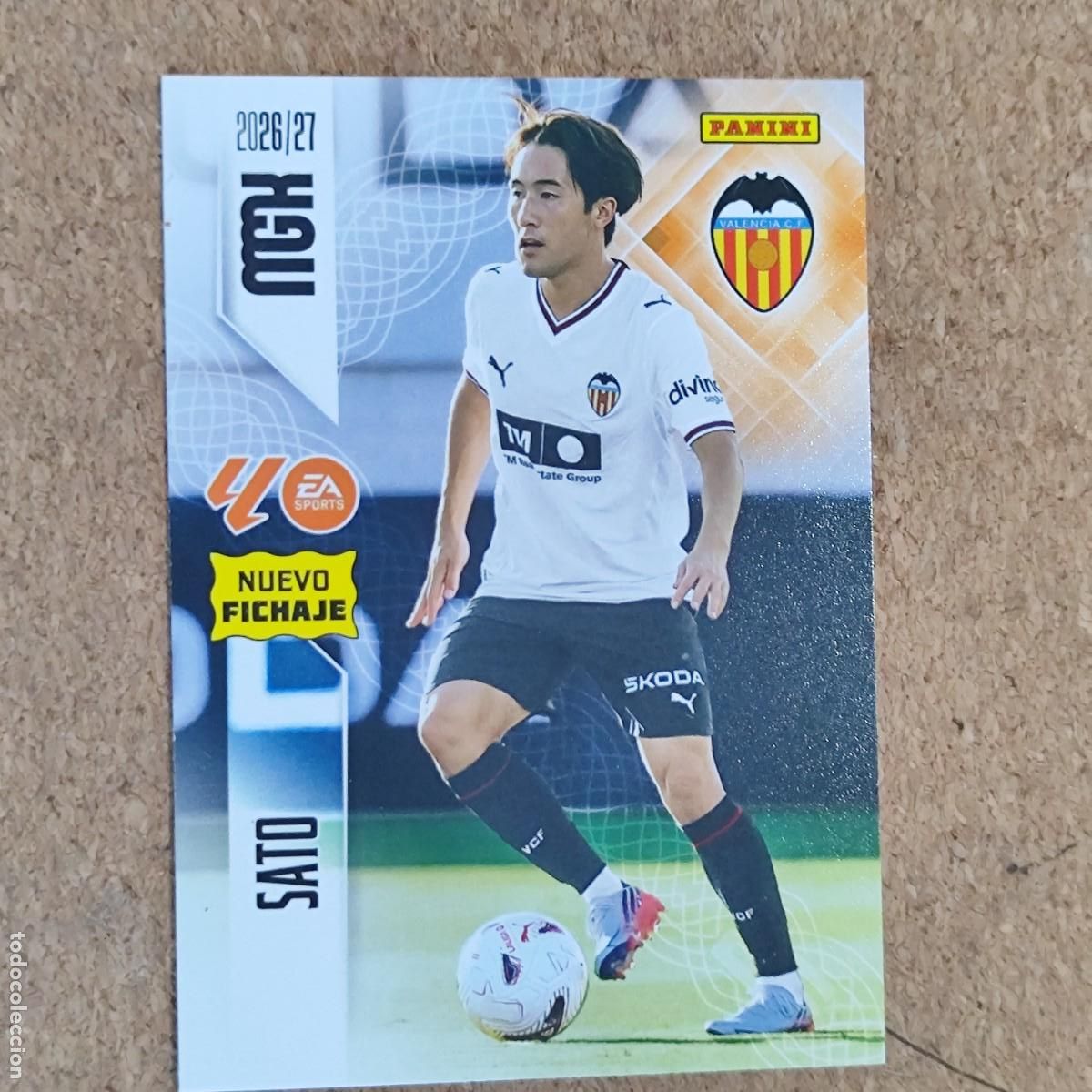 Cromos de Futebol: MEGACRACKS 2&ordf; EDICION 26/27 CARD NUEVO FICHAJE SATO VALENCIA # 453 PANINI