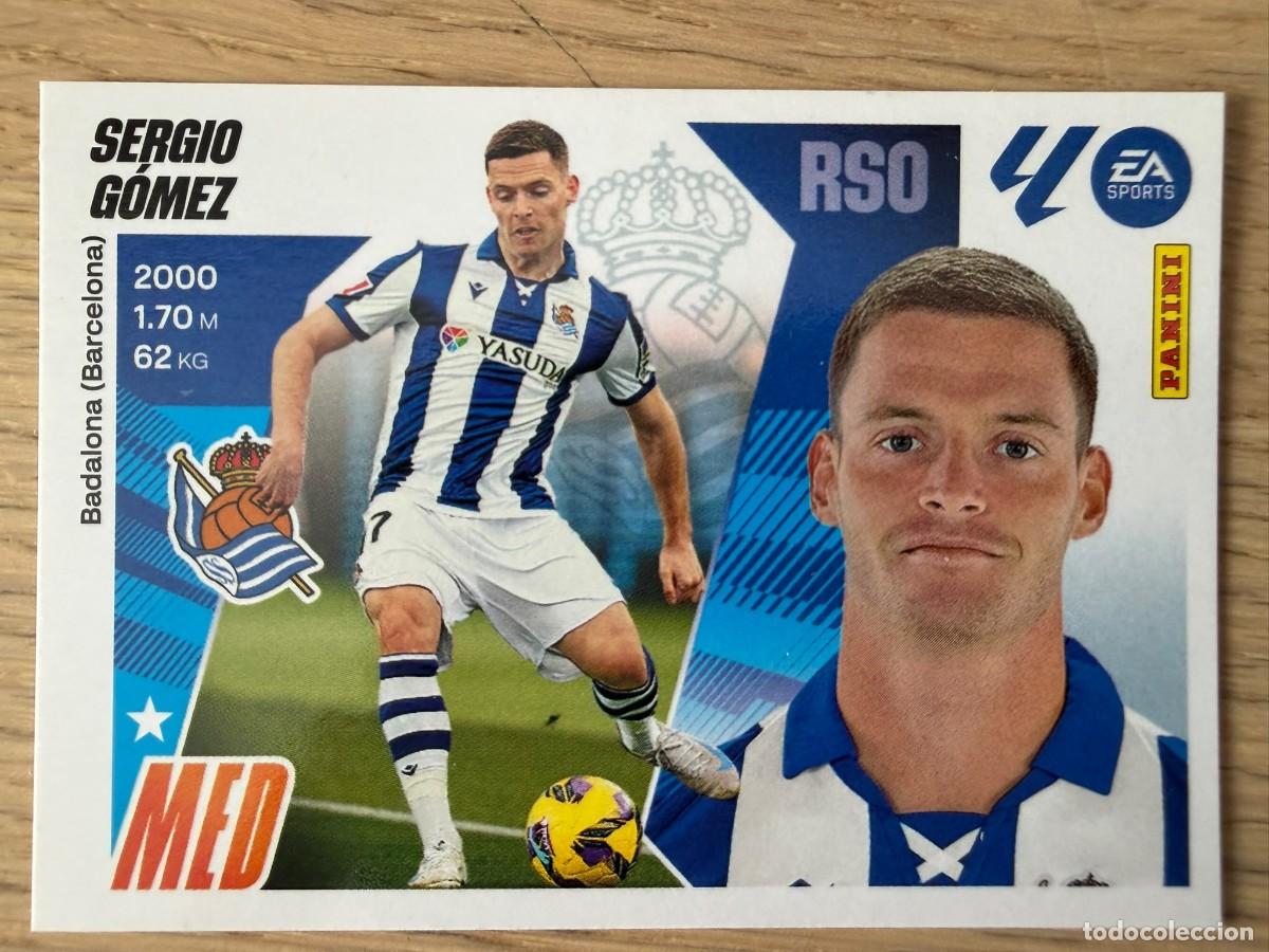 Cromos de f&uacute;tbol: 13 SERGIO GOMEZ REAL SOCIEDAD 25 26 2025 2026 LIGA EA SPORTS COLECCIONES ESTE SIN PEGAR STICKER