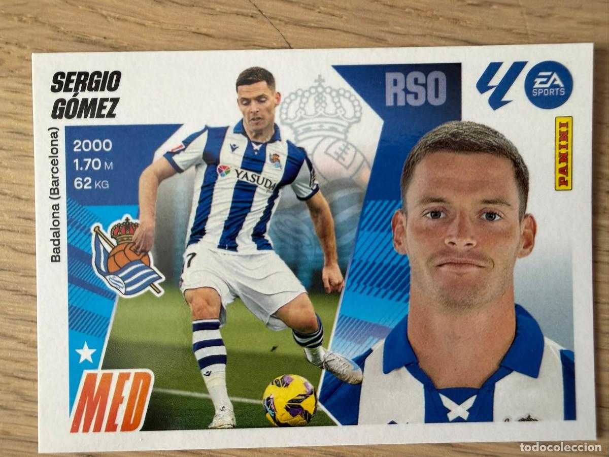 Cromos de f&uacute;tbol: 13 SERGIO GOMEZ REAL SOCIEDAD 25 26 2025 2026 LIGA EA SPORTS COLECCIONES ESTE SIN PEGAR STICKER