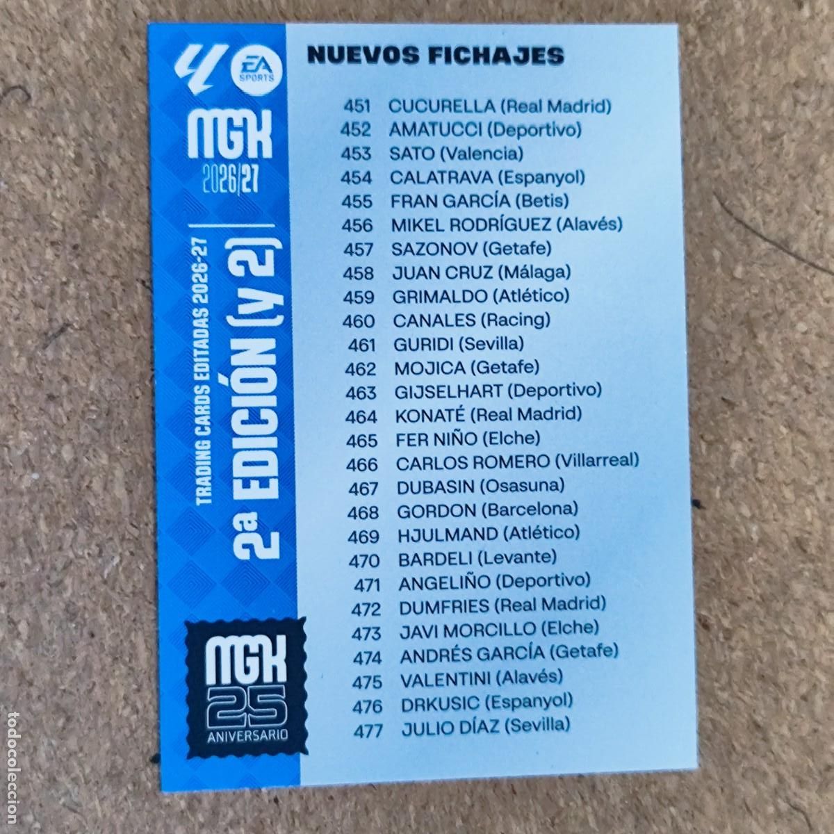 Cromos de Futebol: MEGACRACKS 2&ordf; EDICION 26/27 CARD 2&ordf; EDICION (2) # PANINI