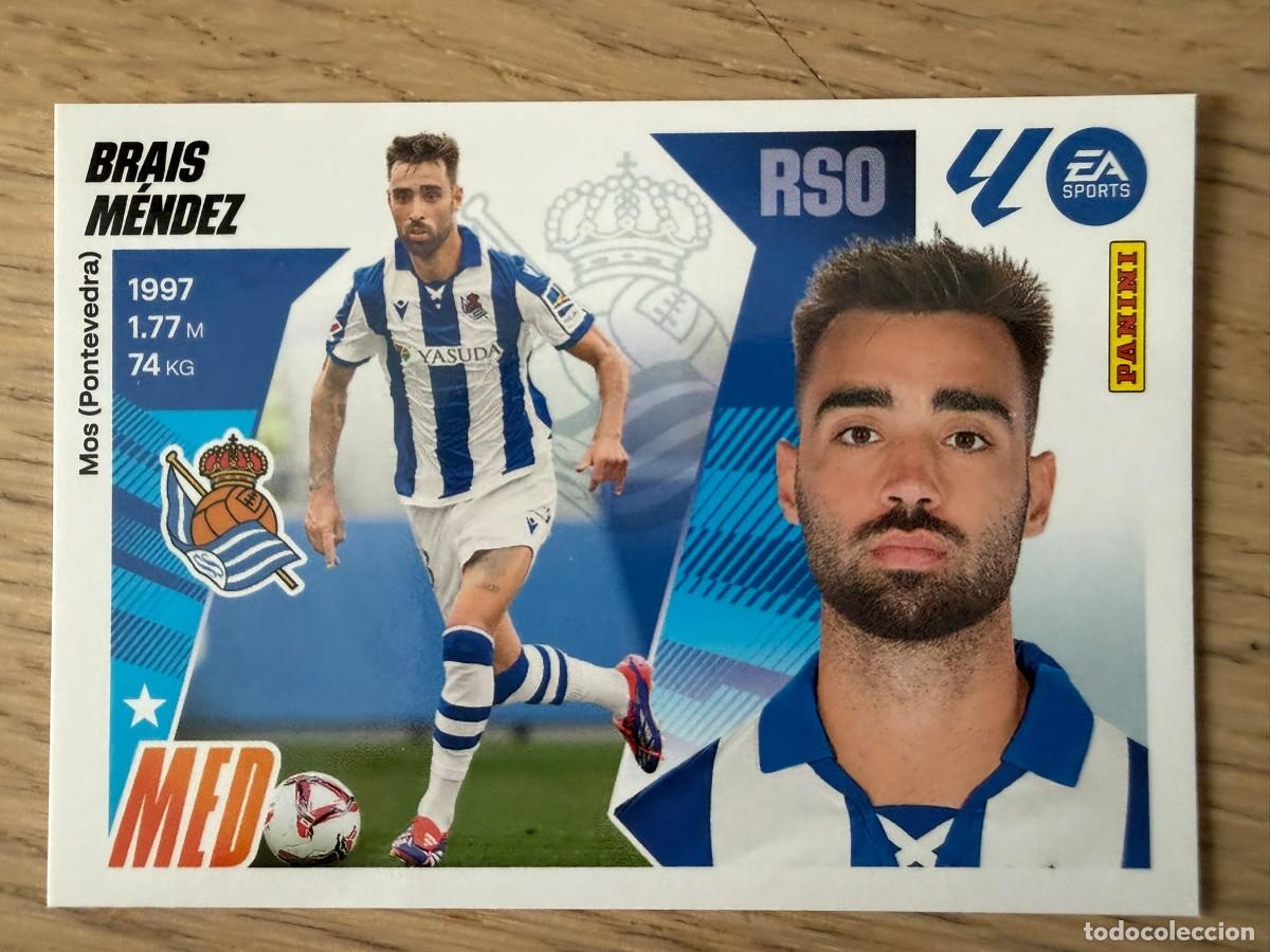 Cromos de f&uacute;tbol: 14A 14 A BRAIS MENDEZ REAL SOCIEDAD 25 26 2025 2026 LIGA EA SPORTS COLECCIONES ESTE SIN PEGAR STICKE