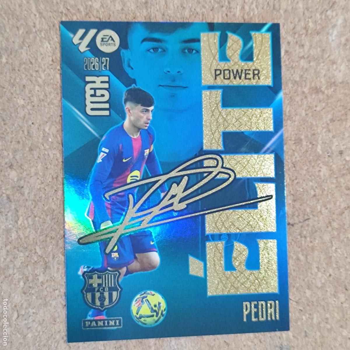 Cromos de Futebol: MEGACRACK 26/27 CARD ELITE POWER PEDRI FC BARCELONA # 15P PANINI