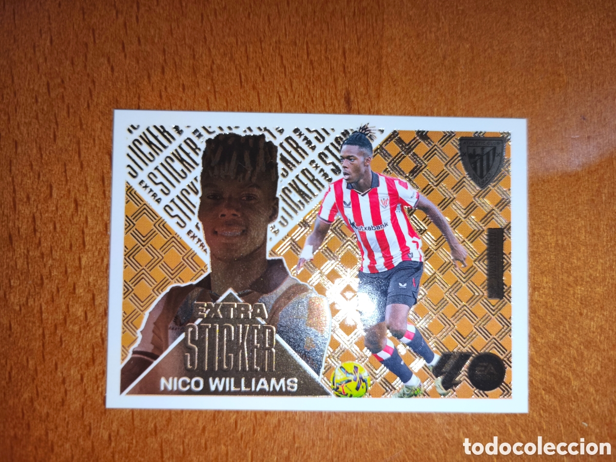 Cromos de Futebol: Nico Williams EXTRA STICKER Bronce liga este 26/27 Athletic Club