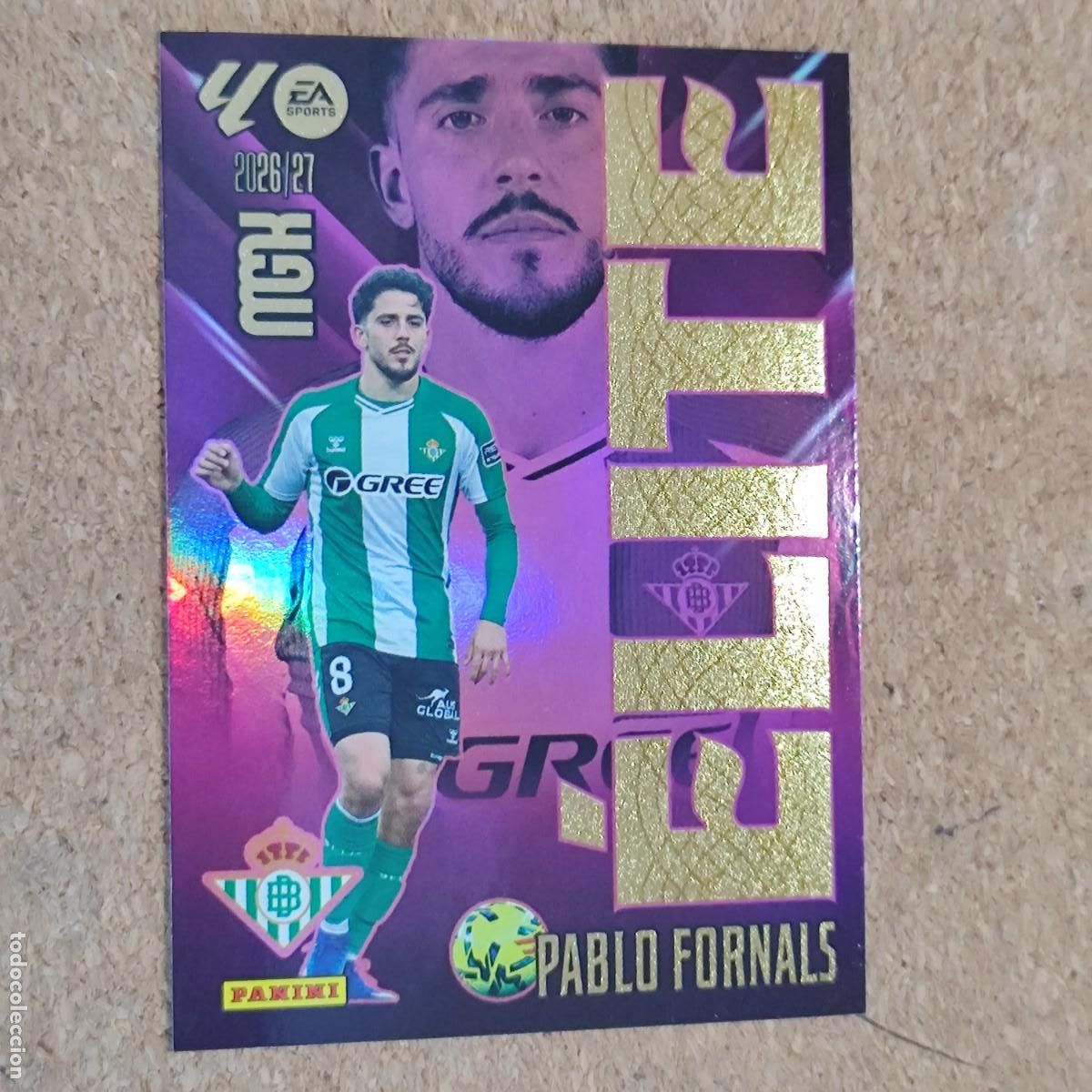 Figurine di Calcio: MEGACRACK 26/27 CARD ELITE PABLO FORNALS REAL BETIS # 14 PANINI