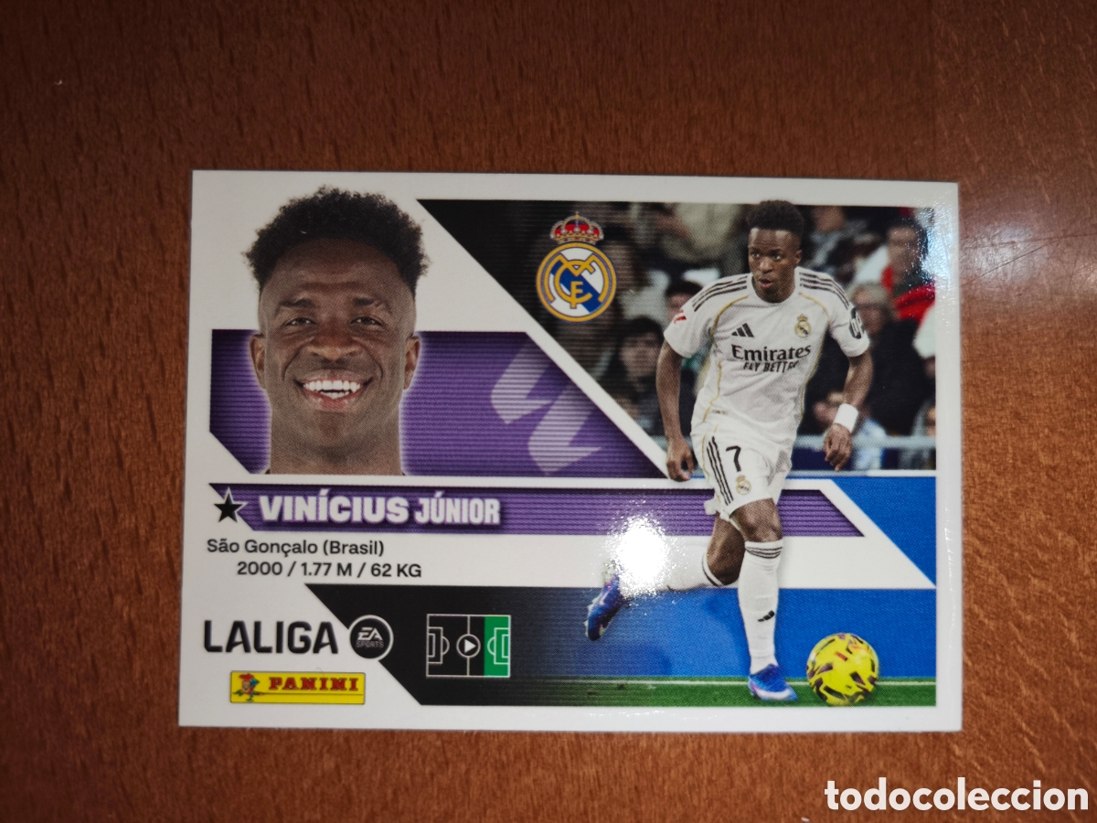 Cromos de f&uacute;tbol: Vinicius n&deg;19 liga este 26/27 Real Madrid