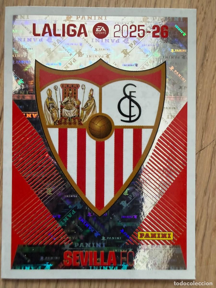 Cromos de Futebol: 1 ESCUDO SEVILLA 25 26 2025 2026 LIGA EA SPORTS COLECCIONES ESTE SIN PEGAR STICKER
