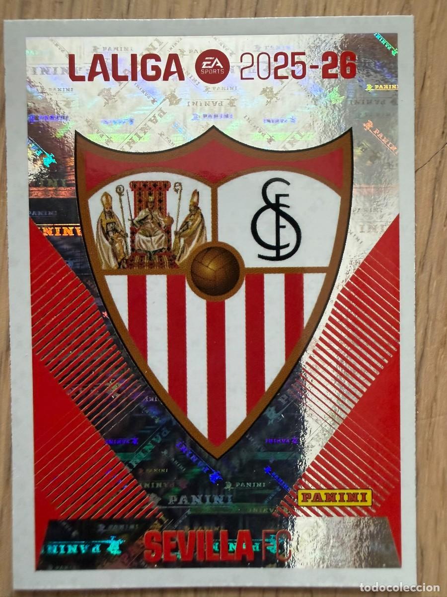 Cromos de Futebol: 1 ESCUDO SEVILLA 25 26 2025 2026 LIGA EA SPORTS COLECCIONES ESTE SIN PEGAR STICKER