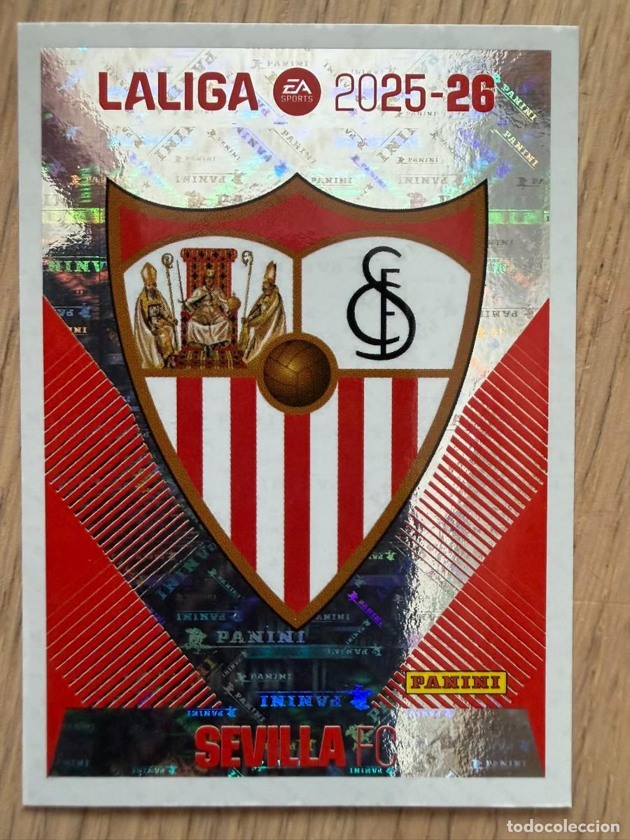Cromos de Futebol: 1 ESCUDO SEVILLA 25 26 2025 2026 LIGA EA SPORTS COLECCIONES ESTE SIN PEGAR STICKER