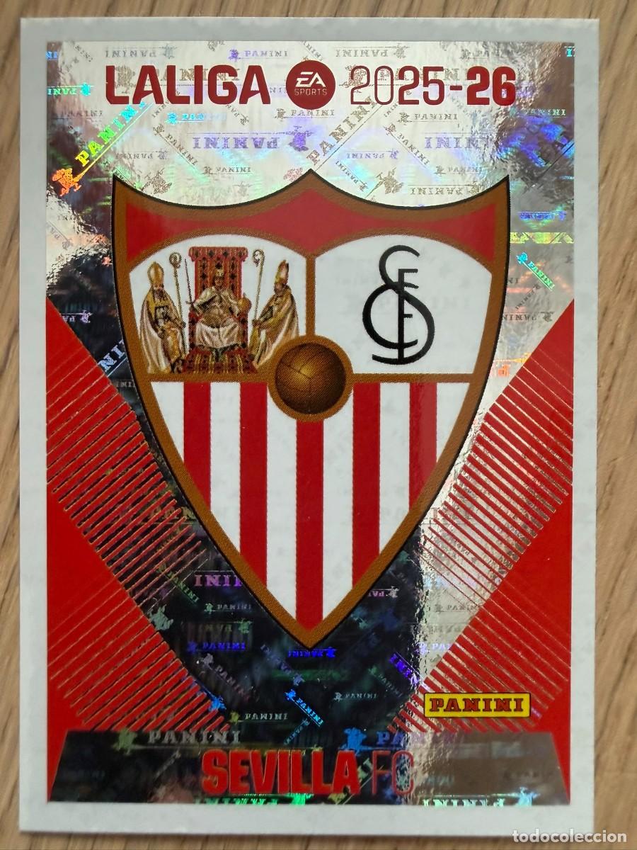 Cromos de Futebol: 1 ESCUDO SEVILLA 25 26 2025 2026 LIGA EA SPORTS COLECCIONES ESTE SIN PEGAR STICKER