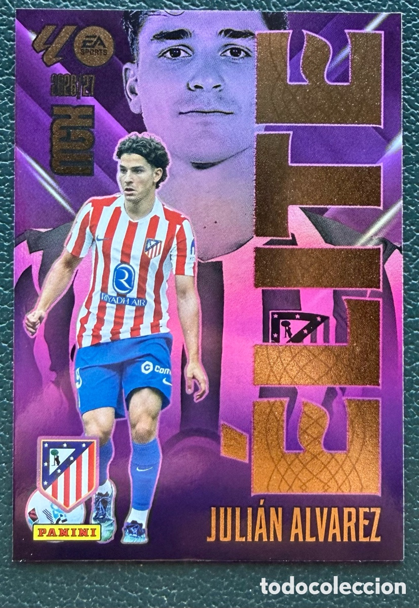 Football Stickers: 8 JULIAN ALVAREZ ATLETICO DE MADRID ELITE FICHAS ALBUM MEGACRACKS 2026 2027 MGK 26 27