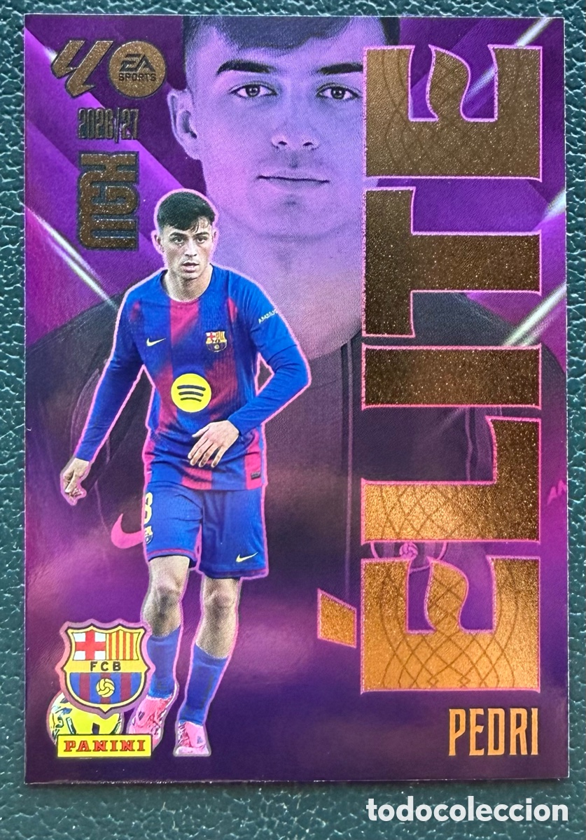 Cromos de f&uacute;tbol: 15 PEDRI FC BARCELONA ELITE FICHAS ALBUM MEGACRACKS 2026 2027 MGK 26 27