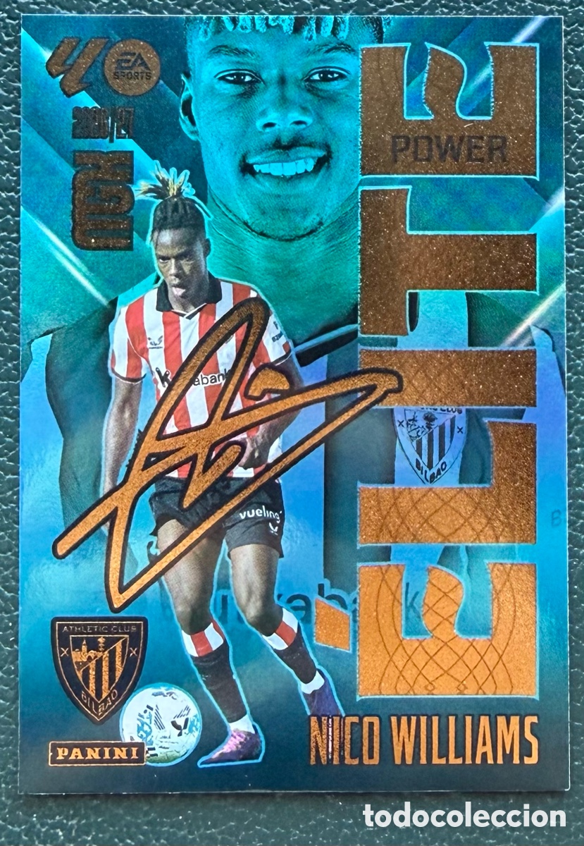 Figurine di Calcio: 12P NICO WILLIAMS ATHLETIC DE BILBAO ELITE POWER FICHAS ALBUM MEGACRACKS 2026 2027 MGK 26 27