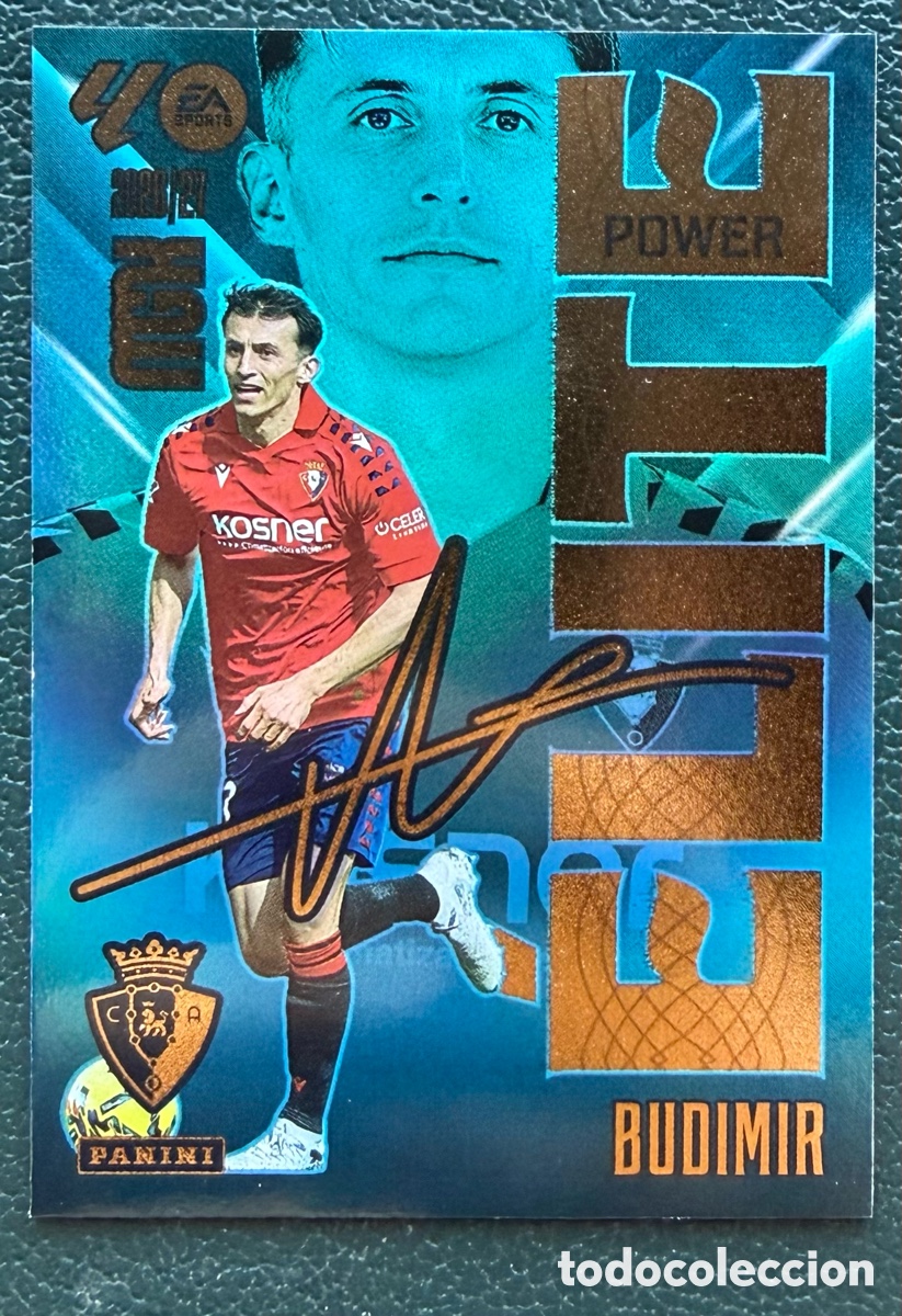 Fu&szlig;ball-Sticker: 3P BUDIMIR CA OSASUNA ELITE POWER FICHAS ALBUM MEGACRACKS 2026 2027 MGK 26 27