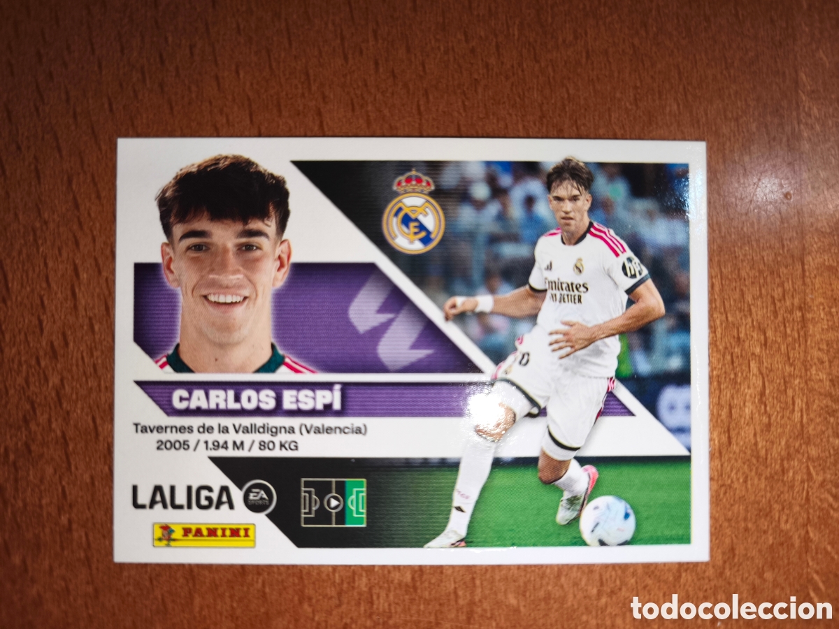 Cromos de f&uacute;tbol: Carlos Espi n&deg;17 Bis Coloca liga este 26/27 Real Madrid