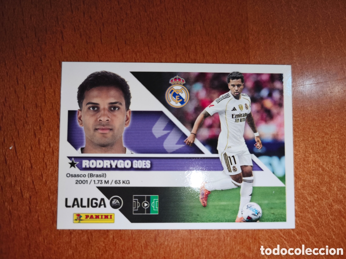 Cromos de f&uacute;tbol: Rodrygo n&deg;18 liga este 26/27 Real Madrid