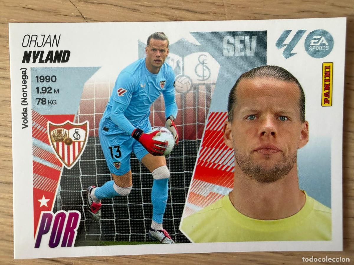 Cromos de f&uacute;tbol: 3 NYLAND SEVILLA 25 26 2025 2026 LIGA EA SPORTS COLECCIONES ESTE SIN PEGAR STICKER