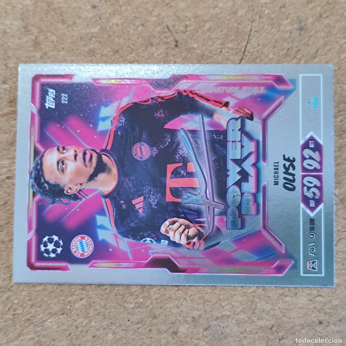 Cromos de f&uacute;tbol: 20 ANIVERSARIO MATCH ATTAX 26/27 CARD POWER PLAY OLISE BAYER MUNICH # 222 TOPPS
