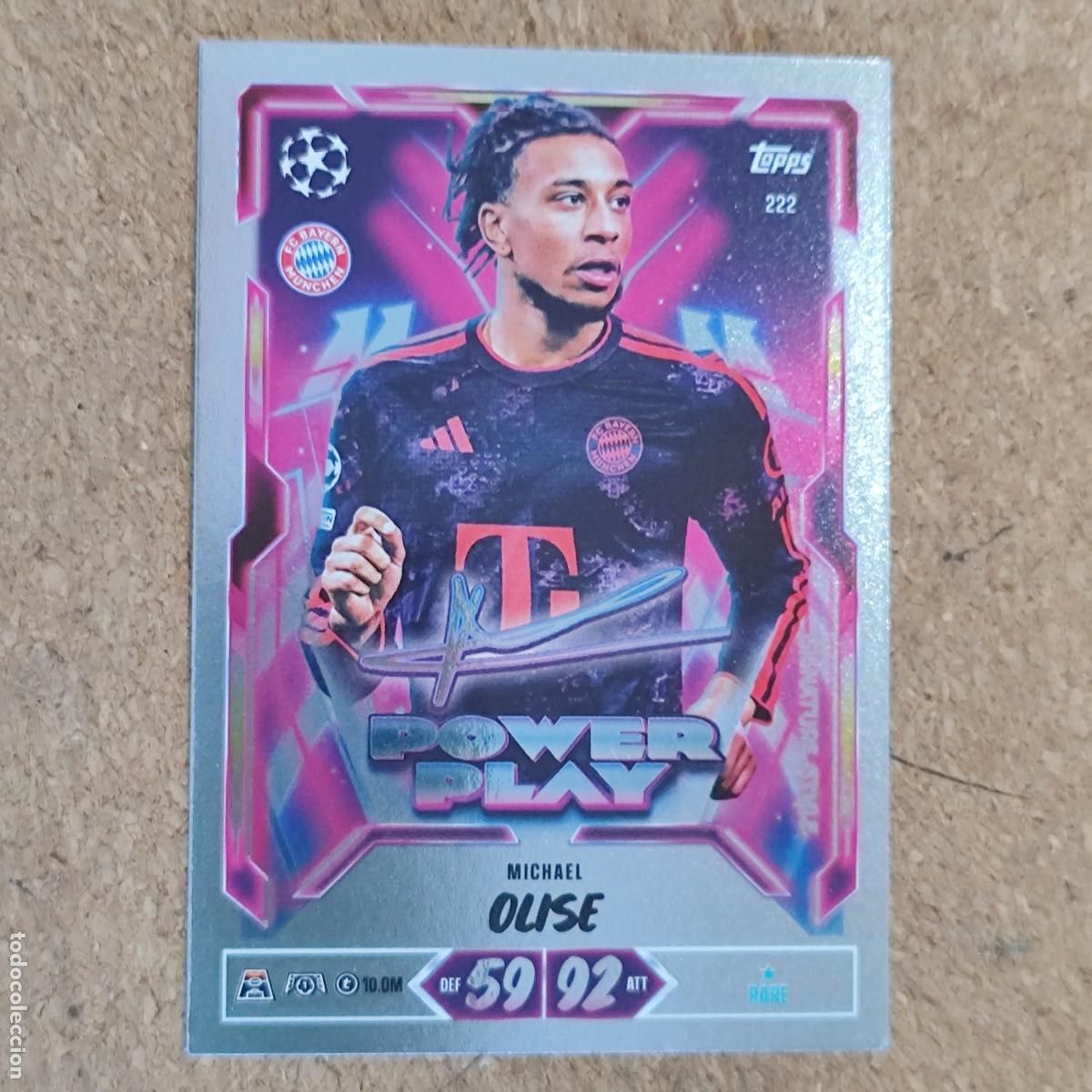 Cromos de Futebol: 20 ANIVERSARIO MATCH ATTAX 26/27 CARD POWER PLAY OLISE BAYER MUNICH # 222 TOPPS
