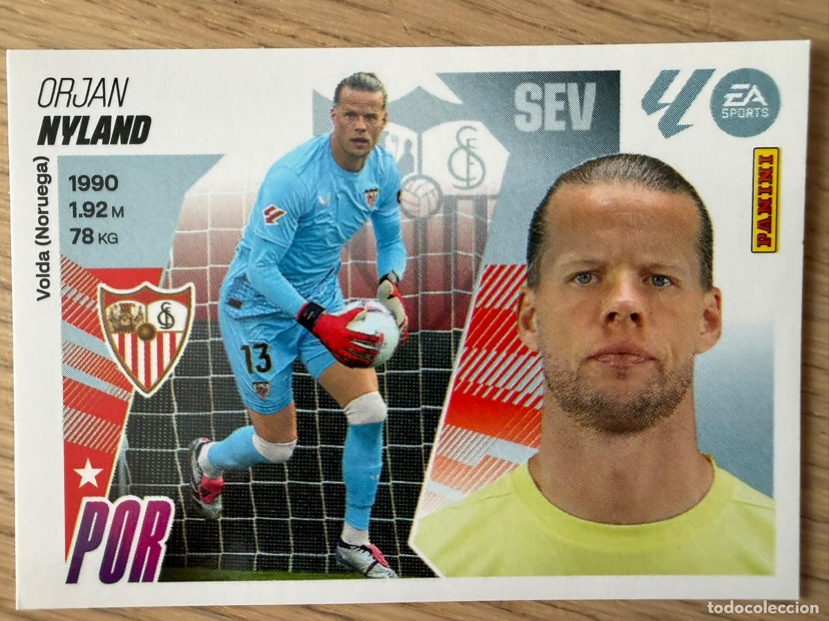 Cromos de f&uacute;tbol: 3 NYLAND SEVILLA 25 26 2025 2026 LIGA EA SPORTS COLECCIONES ESTE SIN PEGAR STICKER