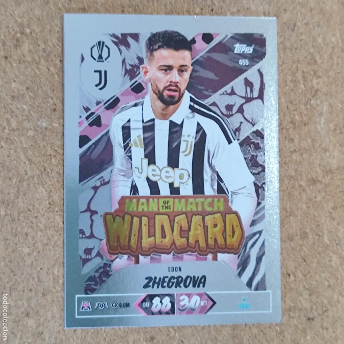 Fu&szlig;ball-Sticker: 20 ANIVERSARIO MATCH ATTAX 26/27 CARD WILDCARD ZHEGROVA JUVENTUS # 455 TOPPS