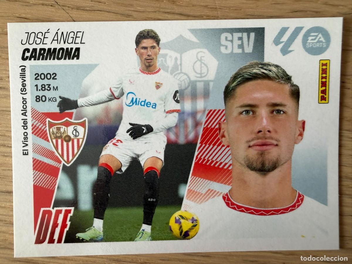 Cromos de f&uacute;tbol: 5 CARMONA SEVILLA 25 26 2025 2026 LIGA EA SPORTS COLECCIONES ESTE SIN PEGAR STICKER