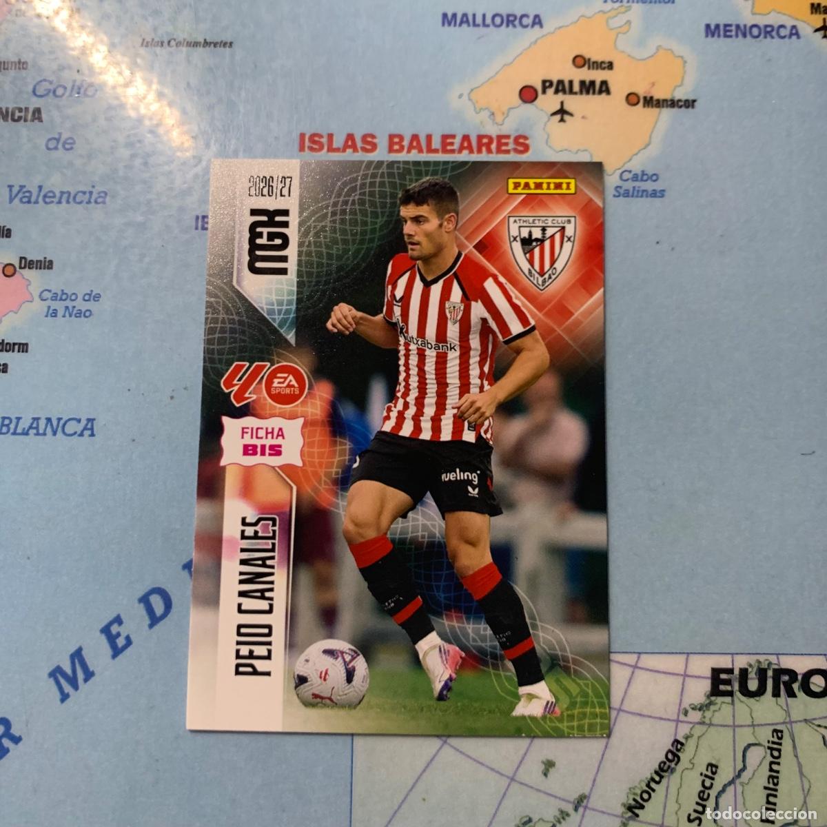 Cromos de f&uacute;tbol: Peio Canales n&uacute;mero 47 Bis del Athletic de Bilbao megacracks 26-27 2026-2027