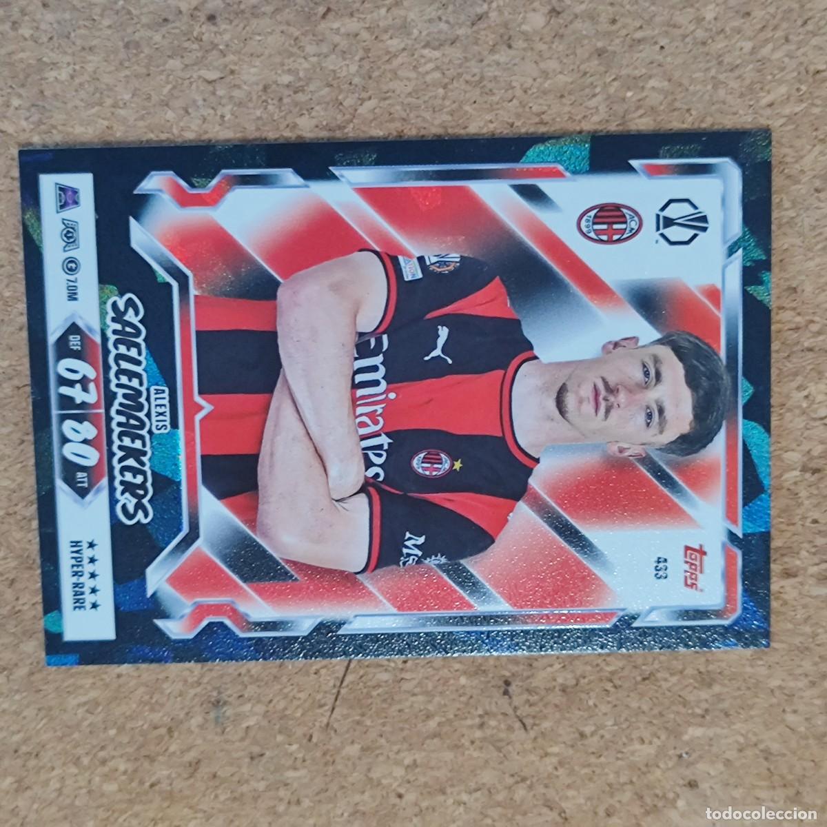 Cromos de f&uacute;tbol: 20 ANIVERSARIO MATCH ATTAX 26/27 CARD PARALELA SAELEMAEKERS MILAN # 433 TOPPS