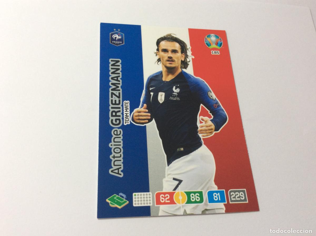 Cromos de f&uacute;tbol: 185 Antoine Griezmann Francia UEFA Euro 2020 Preview Adrenalyn XL Panini