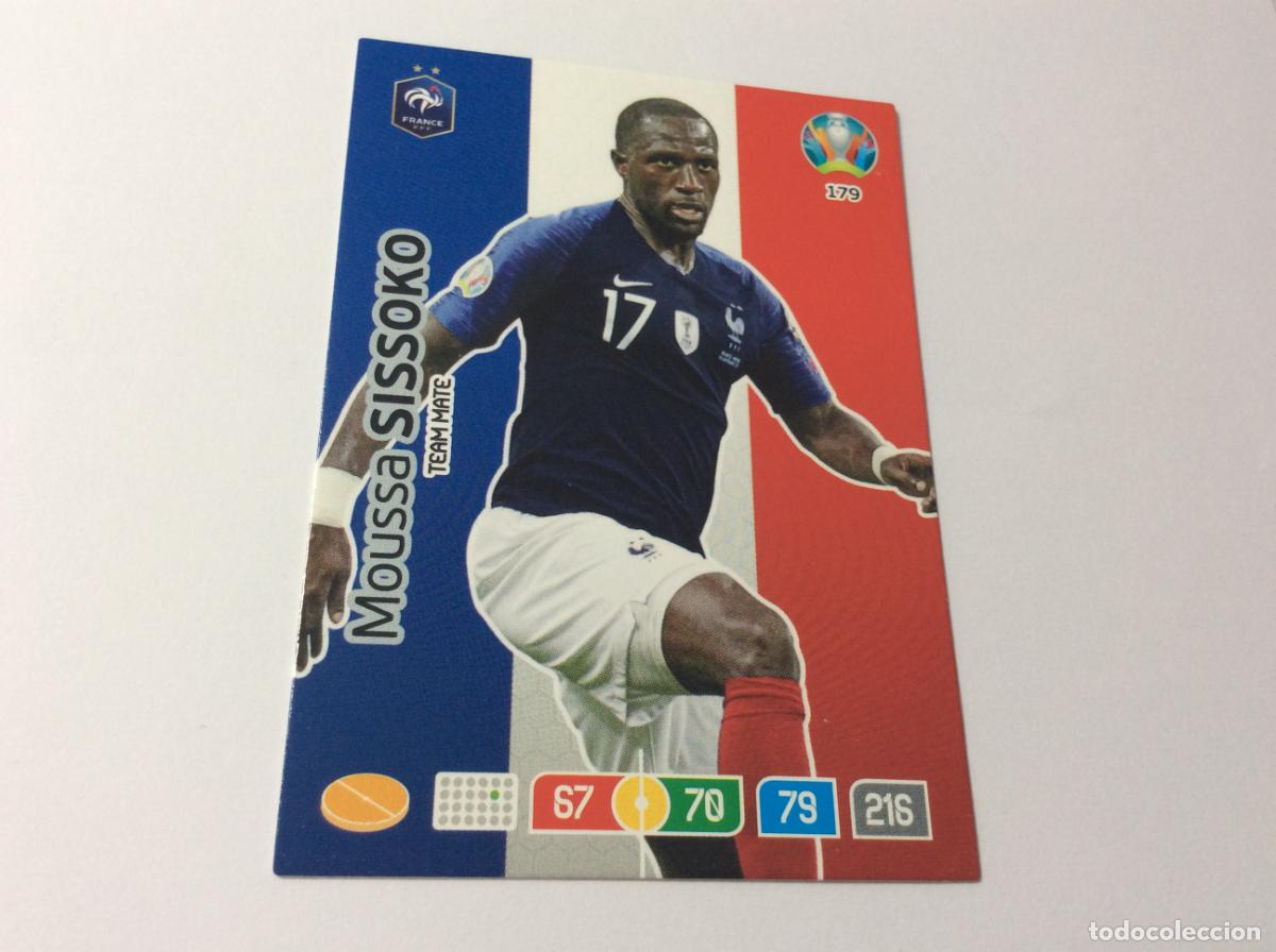 Cromos de f&uacute;tbol: 179 Moussa Sissoko Francia UEFA Euro 2020 Preview Adrenalyn XL Panini