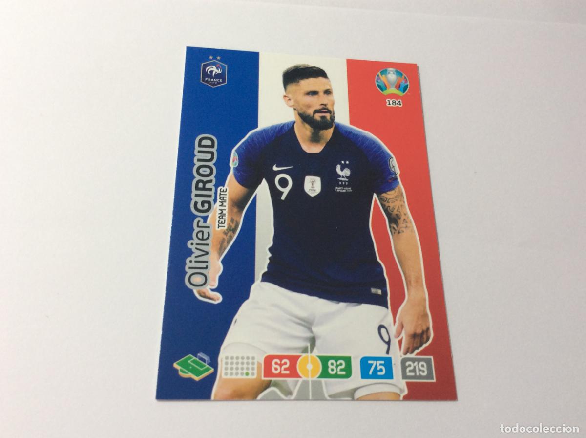 Cromos de f&uacute;tbol: 184 Olivier Giroud Francia UEFA Euro 2020 Preview Adrenalyn XL Panini