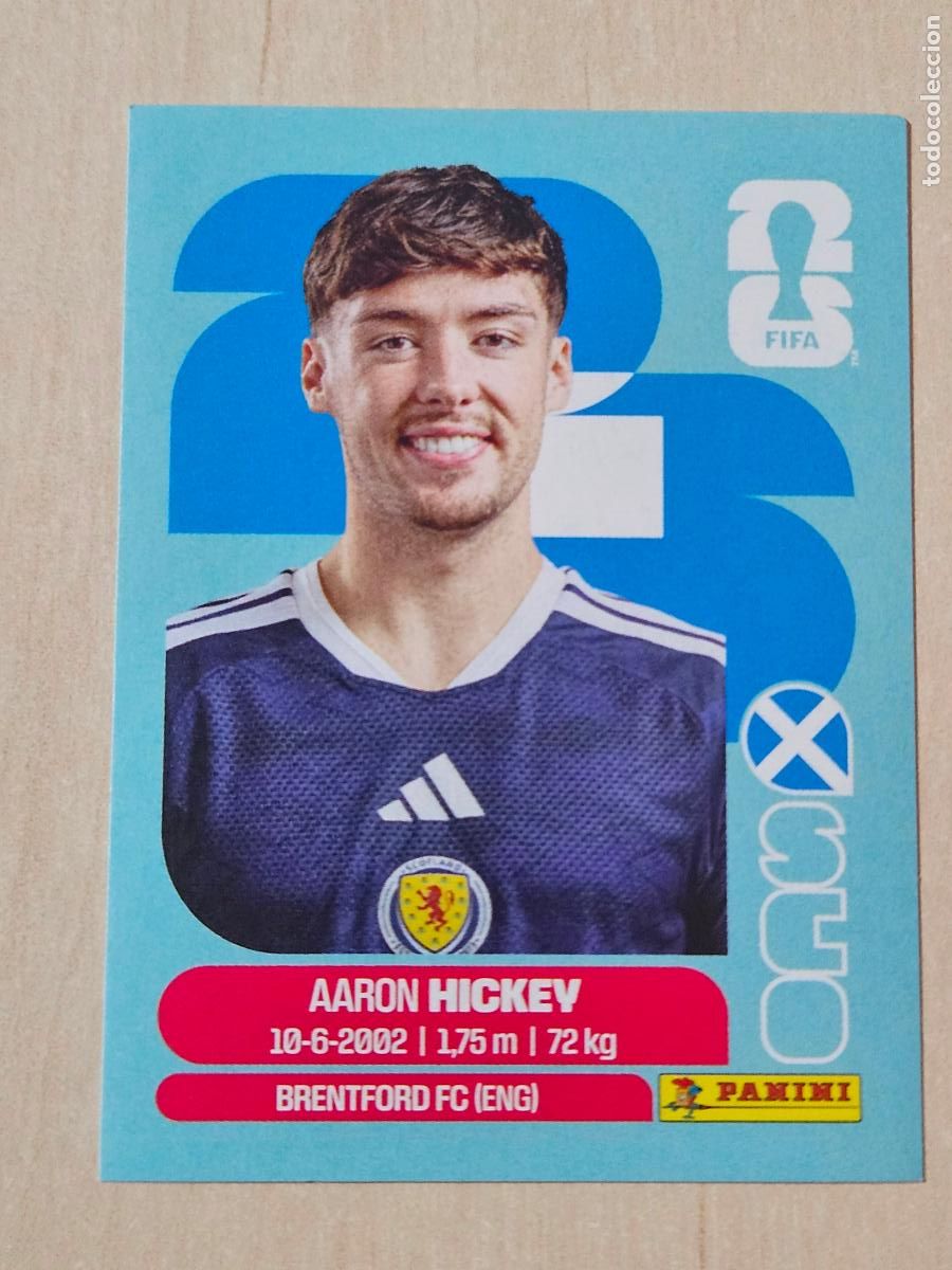 Cromos de f&uacute;tbol: CROMO SCO5 SCO 5 - AARON HICKEY ESCOCIA - MUNDIAL FIFA WORLD CUP 2026 STICKER PANINI SIN PEGAR