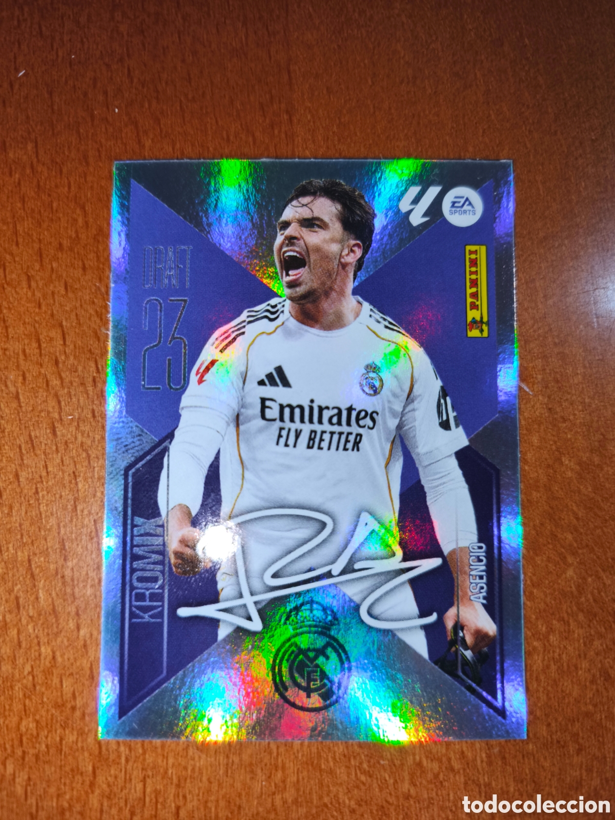 Football Stickers: Asencio n&deg;K1 DRAFT 23 KROMIX liga este 26/27 Real Madrid