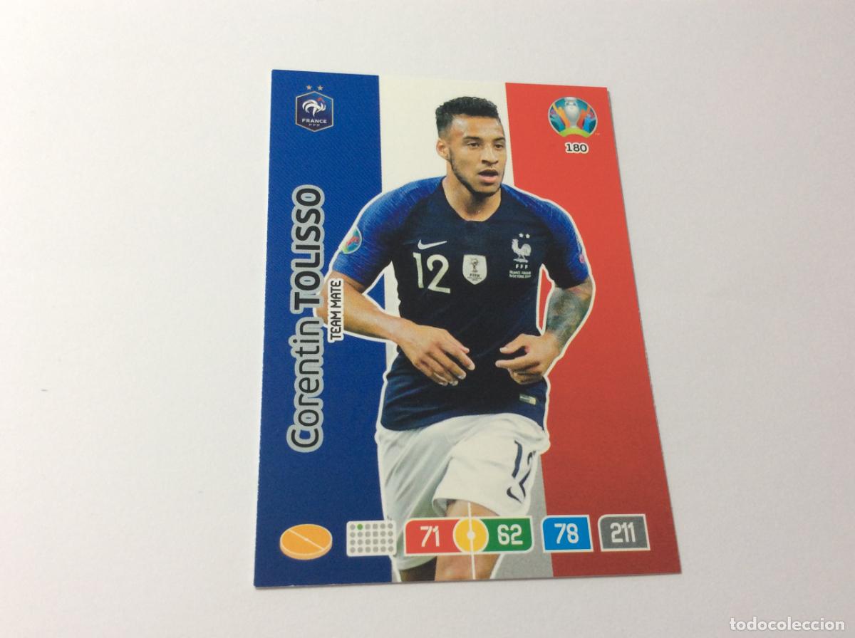 Cromos de f&uacute;tbol: 180 Corentin Tolisso Francia UEFA Euro 2020 Preview Adrenalyn XL Panini