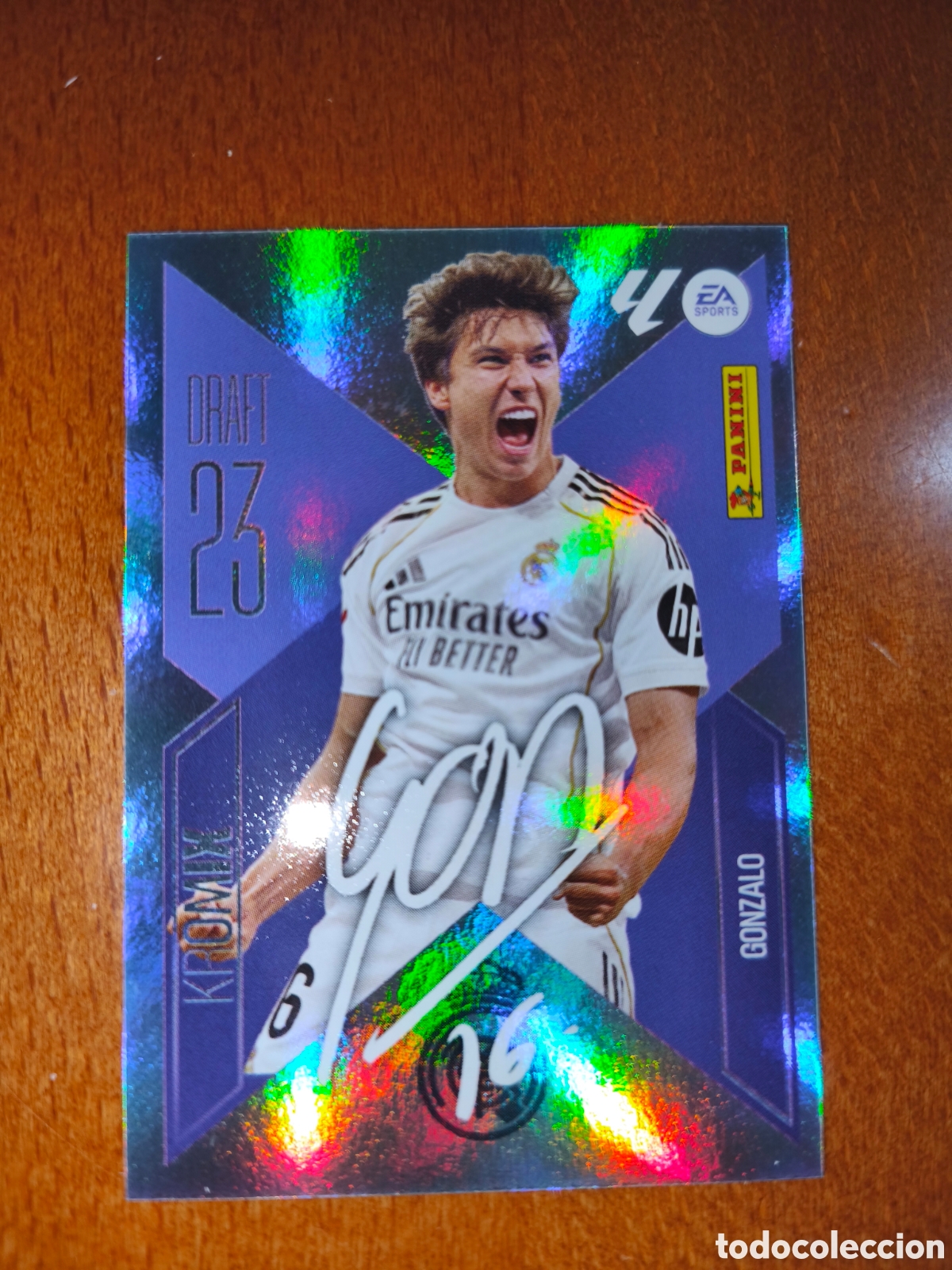 Football Stickers: Gonzalo n&deg;K9 DRAFT 23 KROMIX liga este 26/27 Real Madrid