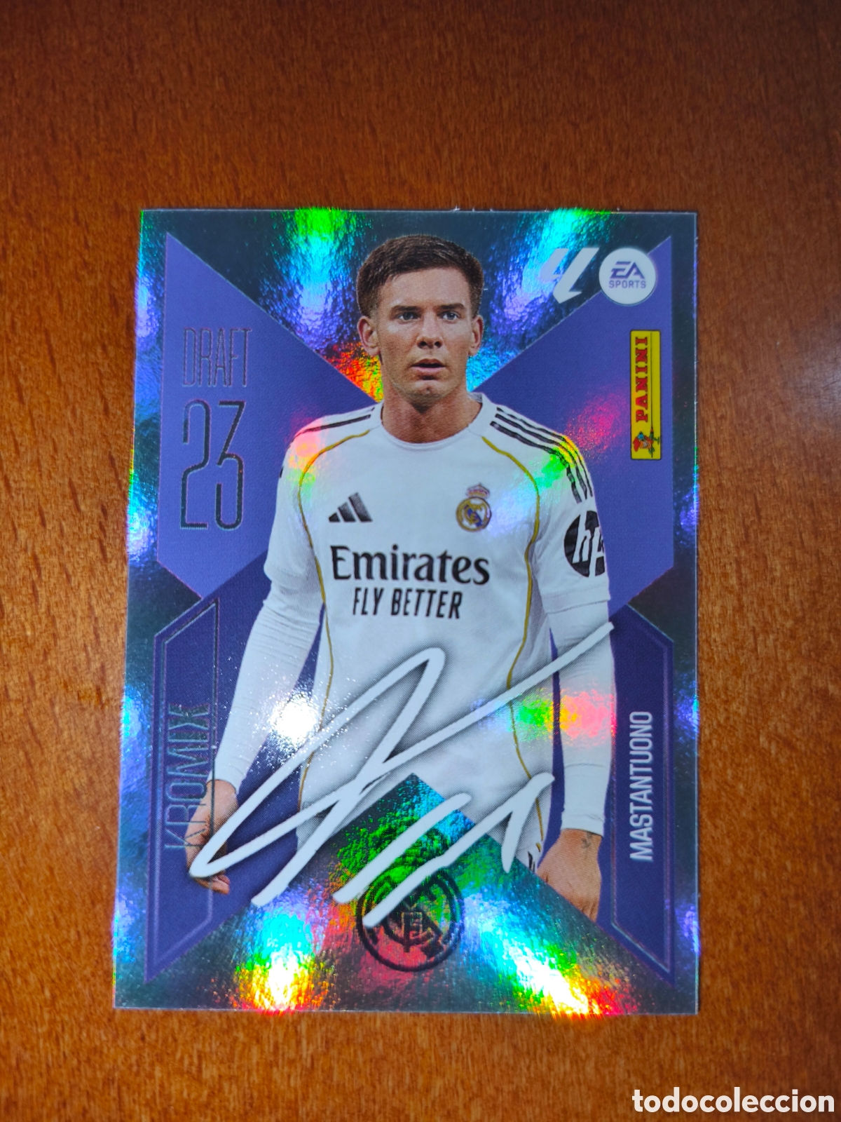 Cromos de f&uacute;tbol: Mastantuono n&deg;K16 DRAFT 23 KROMIX liga este 26/27 Real Madrid